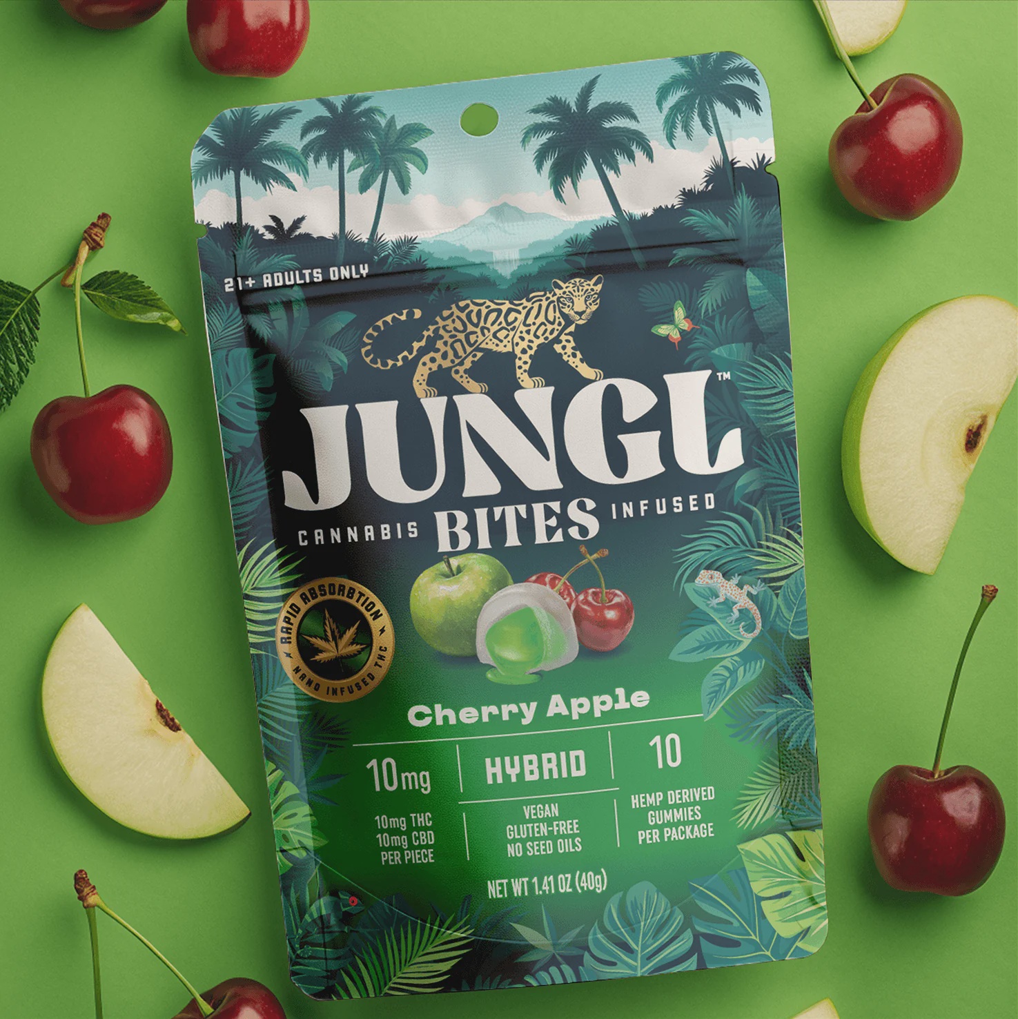Jungl Gummie Bites 10mg / Cherry Apple